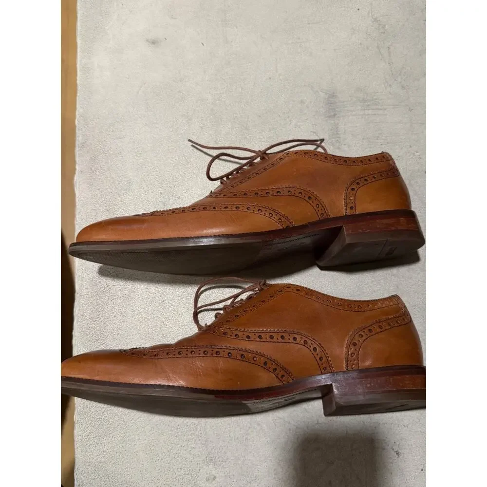 Cole Haan Williams Wingtip Oxford Brown Dress Shoes Mens Sz 10M - Leather